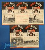 1950/51 Manchester Utd home match programmes Portsmouth, Burnley, Oldham Athletic (FAC), Bolton