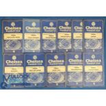 1958-1960 Chelsea Home football Programmes, v Everton Jan 1958, CDNA Bulgaria March 1958, Manchester