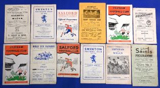 Wigan Rugby League FC away programmes 1952-1960 to include 52/53 Rochdale Hornets Oldham 53/54