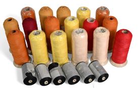 18x spools of rod whipping thread, in various colours