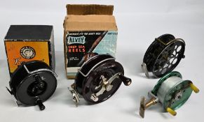 Alvey alloy and Bakerite Trolling Sea reel, 4 ½
