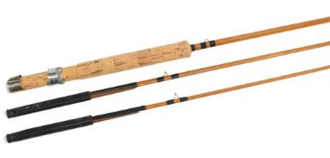 Another E Eggington & Son Maker Merton, spliced split cane trout fly rod, 9ft 2pc with spare tip (4