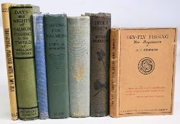 A collection of vintage Fishing Books comprising of Dry-Fly Fishing For Beginners 1929 R.C