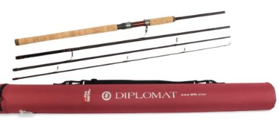 Abu Diplomat Spin MCM XXI 1302977 carbon rod, 10ft 4pc, 15/35g - ML OIL21 Bk, 24
