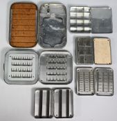 Collection of fly tins, as follows: Richard Wheatley combined cast and double clips box, 35 medium