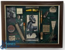 Fishing Tackle Display, various period tackle - Hardy, Albert Smith, Allcocks - boxes well displayed