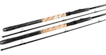 Pair of Shakespeare Mach 1 XT, 10' 2 piece carbon specialist rods, in as new condition, casting