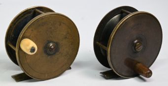 Chas Farlow Maker London, brass fly reel, 3 ½