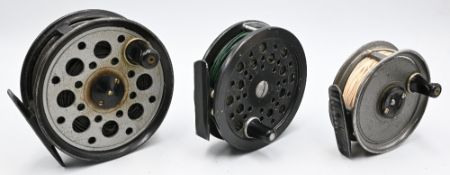 3x Various fly reels to incl' JW Youngs Pridex 4