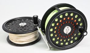 Fine Hardy Bros Ultralite Disc alloy salmon fly reel No JDH 600 with spare spool, 4