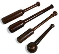 Collection of hardwood priests, all in very good condition. Would make a very good display - light