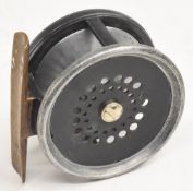 Rare Hardy brass faces Perfect fly reel, 2 ½