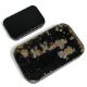 C Farlow's black japanned fly box with flies containing various trout flies and a modern pocket - Image 2 of 2
