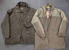 2x Good Hunting Fishing Outdoor Heavy Padded Jackets, to include Deer Hunter jacket 56
