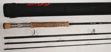 Scott USA carbon fly rod S45 9010/4, 9ft 4.4oz, 9ft 4pc line 10#, alloy double uplocking reel