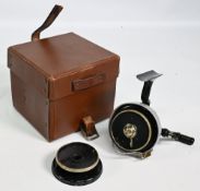 The Helical Casting Reel, Redditch fixed spool reel Salmon size, with the C Farlow 'Holdfast'