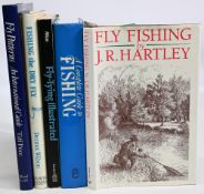 Fishing Books to include Fly Fishing by J.R Hartley 1991, A Complete Guide to Fishing Fish tackle