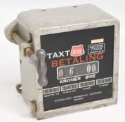 Scarce Swedish ABU Taxi Meter - Record, priced in Kroner and Ore -measures #15x 15cm - appears in