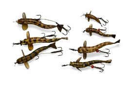 Percy Wadham Land 'Em Loach, 7x in various sizes and finish. All with correct hooks