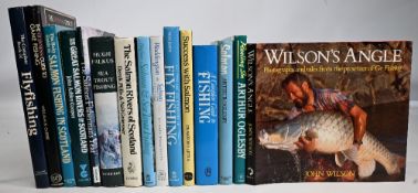 A collection of Fishing Books to include Wilson's Angle 1990 John Wilson, Reeling In 1988 Arthur