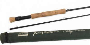 Shakespeare Extra Power Special 1785 301 carbon trout fly rod, 3m 2pc line 7/8#, alloy uplocking