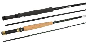 Shakespeare Graphite Travel fly rod, 8ft 8pc line 6/7#, down locking reel seat lined butt ring, MCB,