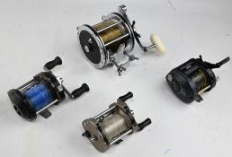 Collection of multiplier and bait casting reels all work well, with free spool, on/off check, star