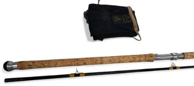 Hardy Alnwick fibalite spinning rod in black finish, 9ft 6