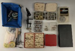 3x Wheatley alloy fly boxes, including 2x 12 compartment dry fly boxes with felt to underside of