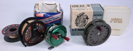Leeda LC100 composite cassette fly reel with spare cassette, 3 ½