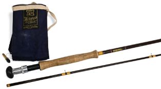 Hardy Alnwick Jet hollow glass trout fly rod, 8ft 6