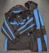 Sunridge MK 2 Padded Jacket and Chest Waders, with detachable hood size XL matching set in good used