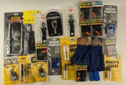 Good collection of fly fishing accessories, generally new in packets, including Greys Easy
