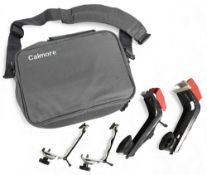 2x Old style gutter rod holders, 1x large (missing one strap) and 1x small complete. Caimore 6