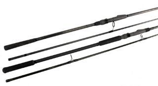 Shakespeare Quadra Carp 12' 2 piece carbon Kevlar rod, 2lb TC, in bag and a Daiwa 12' 2 piece spiral
