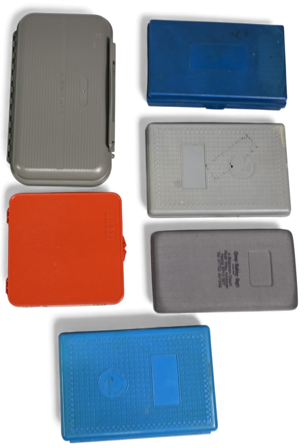 Collection of plastic fly boxes, as follows: C&F 8" x 5" swing leaf and quantity of trout lures. - Image 2 of 2