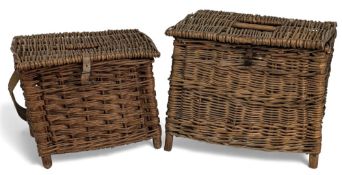 2x Coarse Fishing Wicker Basket Seats, in good used condition, display well (2)