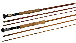 Mitre Hardy hollow glass trout fly rod, 9ft 6
