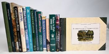 Carton of Fishing Books: to include Salmon Fishing on River and Stream Alexander Baird Keachie 1995,