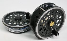 Shakespeare Redditch Beaulite alloy salmon fly reel with spare spool, 4 ¼