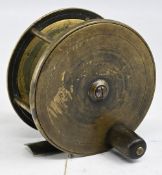 J Bernard & Son, Maker, 4 Church Place, Piccadilly, scarce brass salmon fly reel, 4