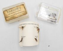 Farlows Tim Wilson section of North Country trout wet flies, 2 flies on original card in correct