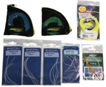 Collection of salmon poly leaders for salmon and salt water: 2x Airflo leader packs complete. Rio