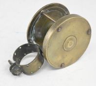 Early all brass collar or clamp fitting winch, 2 ½