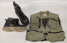 Scierra Fishing Boots, size 8-9 Uk with felt soles, ankle boots in good used condition - with a