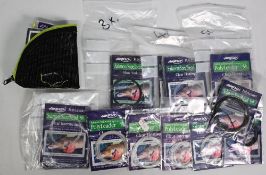 More salmon poly leaders, as follows: 5x Airflo 5ft clear intermediate. 5x Airflo 5ft clear hover.
