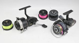 Abu, Sweden Cardinal 55 spinning reel, foot No.790503, with audible ratchet check, little used, c/