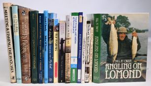 A collection of Fishing Books comprising of Angling on Lomond 1980 Bill McEwan, The Art of Sea Trout