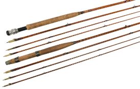 E Kerry, York, split cane trout fly rod 9ft 6