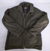 Barbour lined heavy quilted Jacket, the Northumberland range, fleece lined size XL